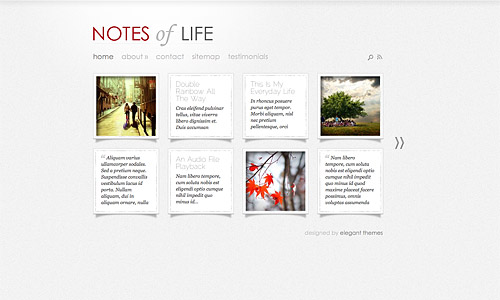 daily notes wordpress theme