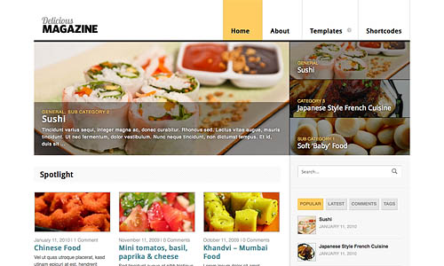 delicious wordpress theme