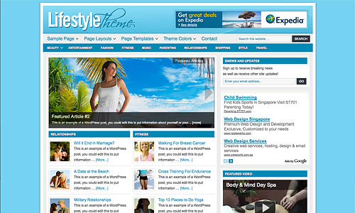 lifestyle child wordpress theme