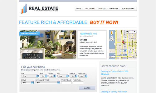 wp pro real estate 2 wordpress theme