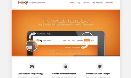 foxy wordpress theme